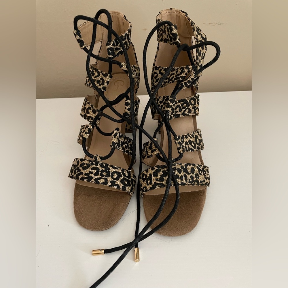 Strappy block heels